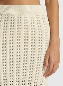 A.L.C. - Aurora Crochet Midi Skirt - Parchment