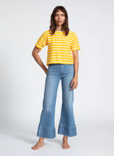 Load image into Gallery viewer, ASKK - Crop Tee - Honey Stripe
