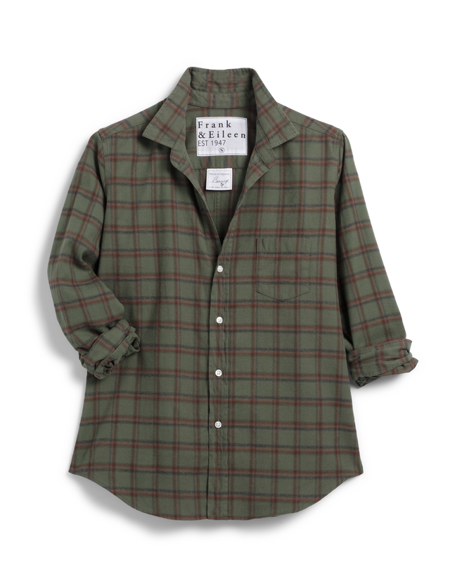 Frank & Eileen - Barry Tailored Button Up Shirt - Green Plaid