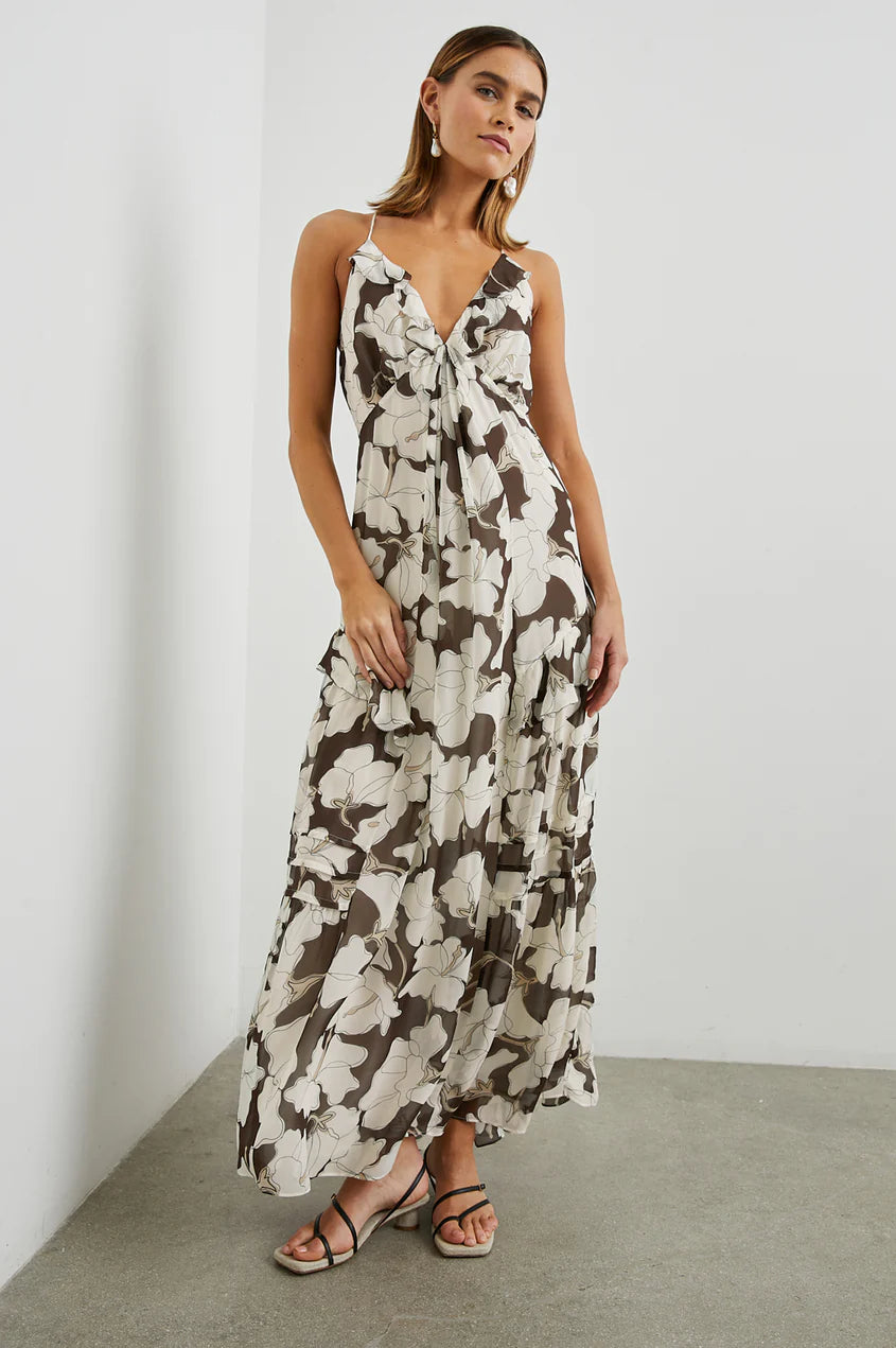 Rails - Boa Dress - Mocha Floral