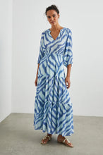 Load image into Gallery viewer, Rails - Caterine Dress - Blue Watercolor Stripes
