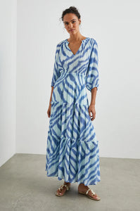 Rails - Caterine Dress - Blue Watercolor Stripes