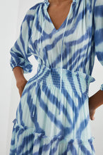Load image into Gallery viewer, Rails - Caterine Dress - Blue Watercolor Stripes
