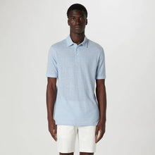 Load image into Gallery viewer, Bugacthi - SS Three Button Polo - Air Blue
