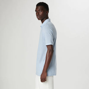 Bugacthi - SS Three Button Polo - Air Blue