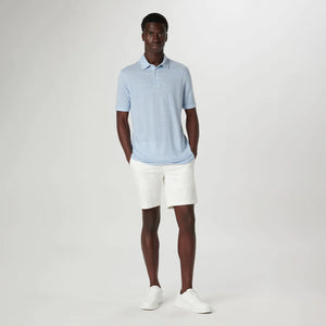 Bugacthi - SS Three Button Polo - Air Blue