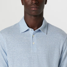 Load image into Gallery viewer, Bugacthi - SS Three Button Polo - Air Blue
