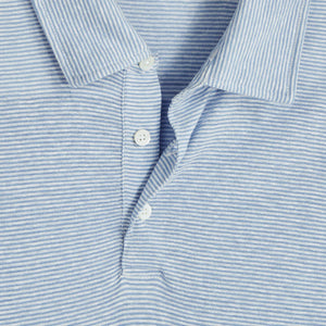 Bugacthi - SS Three Button Polo - Air Blue