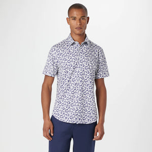 Bugatchi - OoohCotton Miles SS Shirt - Navy