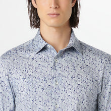 Load image into Gallery viewer, Bugatchi - James Leaf Print OoohCotton Shirt - Navy
