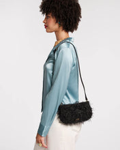 Load image into Gallery viewer, Frances Valentine - Small Teddy Gotham Shag Bag - Black
