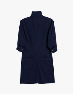 Frank & Eileen - Long Sleeve Playsuit Dress - Navy