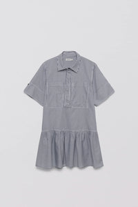 SIMKHAI - Cris Shirt Dress - Midnight Stripe