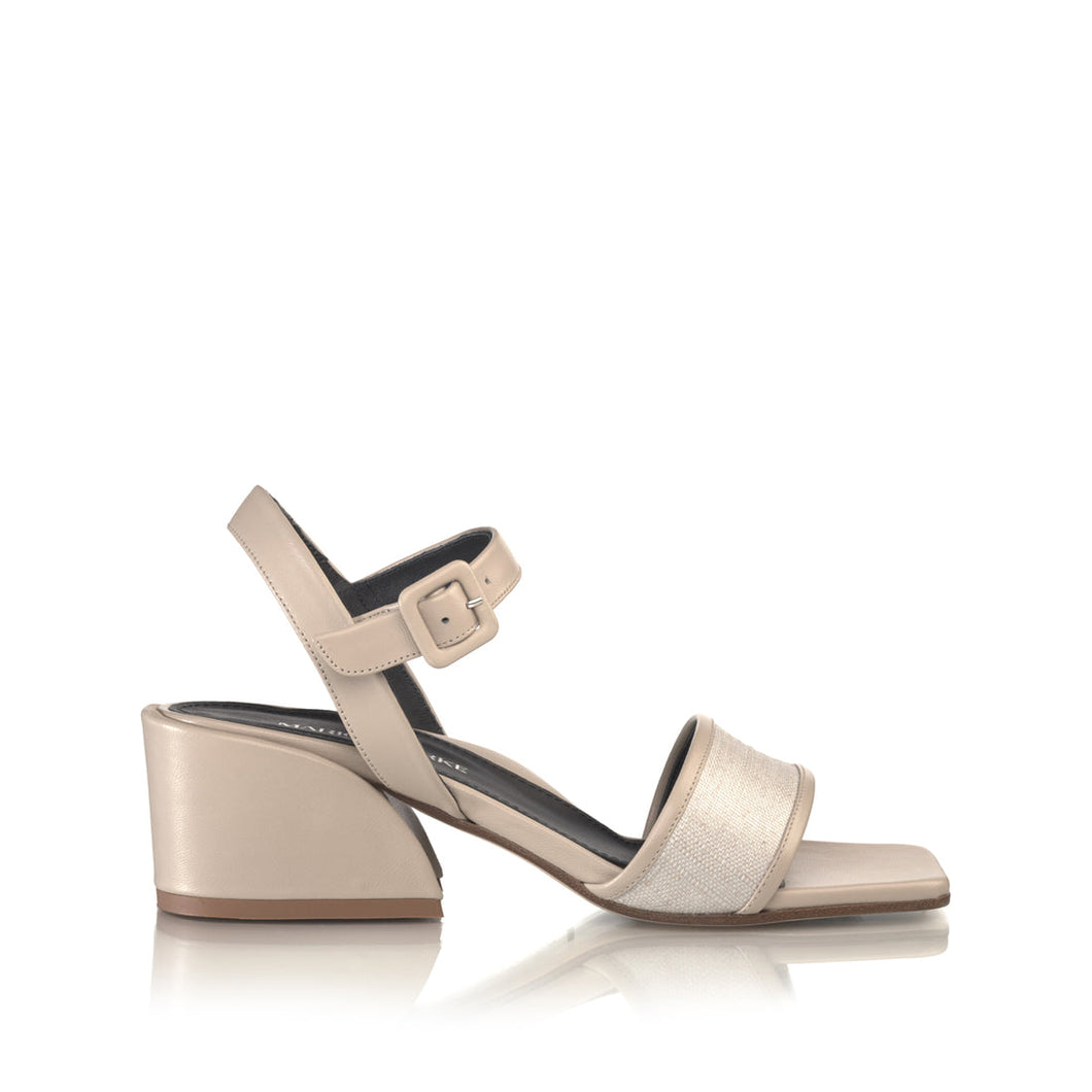 Marion Parke - Imogen 50 Block Heel - Stone