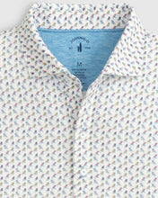 Load image into Gallery viewer, Johnnie O - Sitton Printed Top Shelf Performance Polo - White
