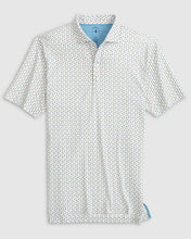 Load image into Gallery viewer, Johnnie O - Sitton Printed Top Shelf Performance Polo - White
