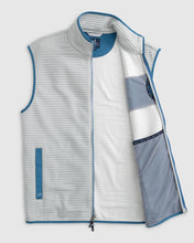 Load image into Gallery viewer, Johnnie O - Notch Quilted Knit Vest - Light Gray
