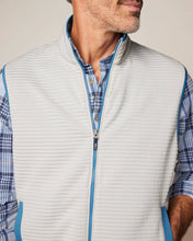 Load image into Gallery viewer, Johnnie O - Notch Quilted Knit Vest - Light Gray
