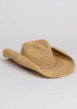 Load image into Gallery viewer, Hat Attack - Raffia Crochet Cowboy Hat - Natural
