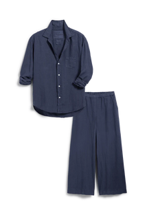 Frank & Eileen - Tuscany Getaway Linen Set - Navy