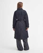 Load image into Gallery viewer, Barbour - Mariah Quilted Trench - Black/Muted Cabernet Tartan
