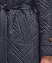 Load image into Gallery viewer, Barbour - Mariah Quilted Trench - Black/Muted Cabernet Tartan
