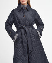 Load image into Gallery viewer, Barbour - Mariah Quilted Trench - Black/Muted Cabernet Tartan
