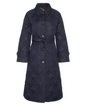 Load image into Gallery viewer, Barbour - Mariah Quilted Trench - Black/Muted Cabernet Tartan
