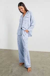 Rails - Luna Pajama Set - Flocked Cosmic Stripe