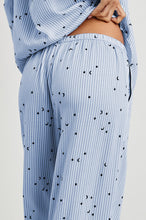 Load image into Gallery viewer, Rails - Luna Pajama Set - Flocked Cosmic Stripe
