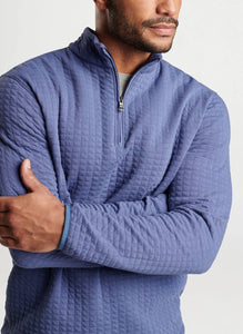 Peter Millar - Quad Quilted Quarter Zip - Galaxy