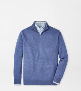 Peter Millar - Autumn Crest Quarter-Zip - Ocean Blue