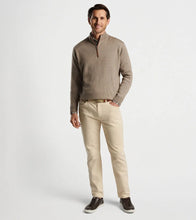 Load image into Gallery viewer, Peter Millar - Autumn Crest Suede Trim Quarter-Zip - Irish Cream
