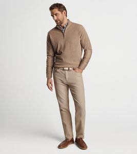 Peter Millar -  Breaker Birdseye Quarter-Zip - Irish Cream