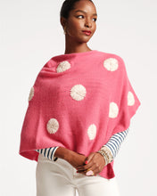 Load image into Gallery viewer, Frances Valentine - Le Petit Poncho w Embroidered Flowers - Pink/Oyster
