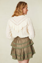 Load image into Gallery viewer, Love Shack Fancy - Ruffle Mini Skirt - Forest Oak
