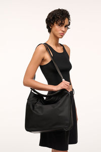 STAUD - Perry Hobo Bag - Black Nylon