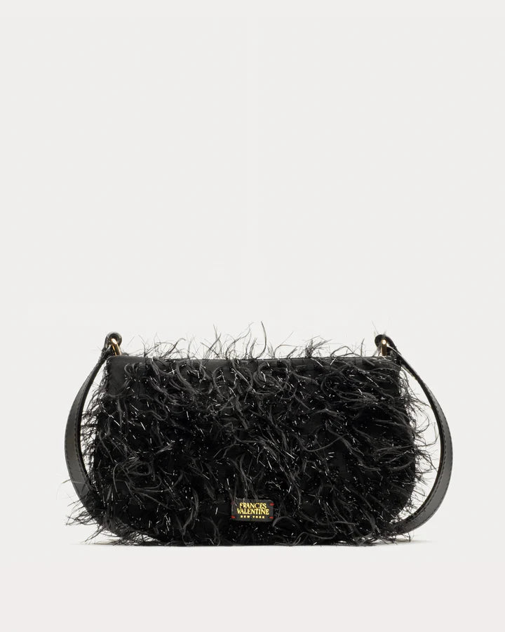 Frances Valentine - Small Teddy Gotham Shag Bag - Black