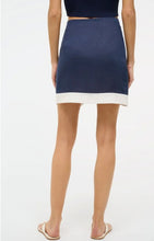Load image into Gallery viewer, STAUD - Leandro Skirt - Navy &amp; White
