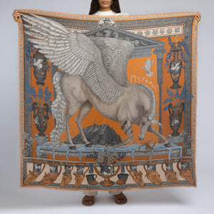 Sabina Savage - Wool/Silk Scarf - The Temple of Pegasus