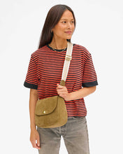 Load image into Gallery viewer, Clare V. - Turnlock Louis Bag - Oat Suede
