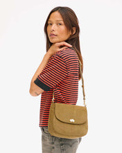 Load image into Gallery viewer, Clare V. - Turnlock Louis Bag - Oat Suede
