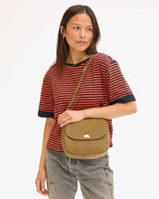 Load image into Gallery viewer, Clare V. - Turnlock Louis Bag - Oat Suede
