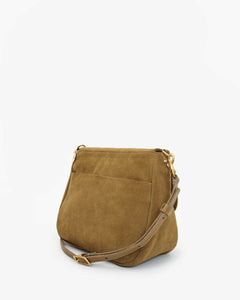 Clare V. - Turnlock Louis Bag - Oat Suede