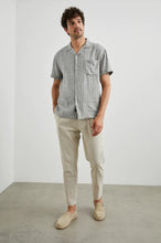 Load image into Gallery viewer, Rails - Waimea Shirt - Quinoa Navy Stripe
