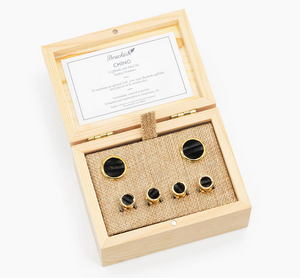 Brackish - Chino Cufflink & Studs Set - Gold