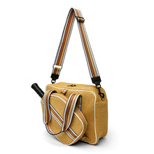 Load image into Gallery viewer, Think Royln - Sporty Spice Pickleball Bag - Dune Raffia
