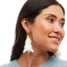 Load image into Gallery viewer, Brackish - Jane Statement Earring - White Goose Feathers
