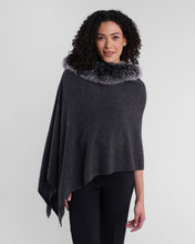 Load image into Gallery viewer, Alashan - 100% Cashmere Luxe Windchill Fox Trim Topper
