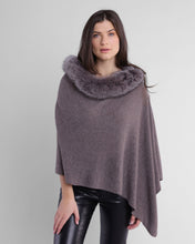 Load image into Gallery viewer, Alashan - 100% Cashmere Luxe Windchill Fox Trim Topper
